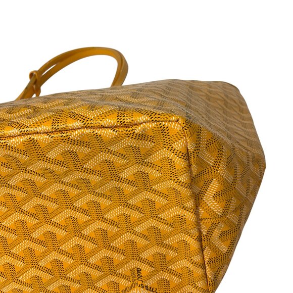 Goyard Yellow Goyardine Canvas Saint Louis PM Tote Handbag - Picture 9 of 16